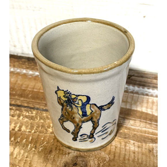 Louisville Stoneware 1978 Kentucky Derby Tumbler 104th Running Year of the Horse - Picture 3 of 6